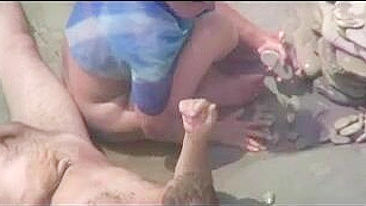 Mature Couple Sex at the Beach Caught on Camera