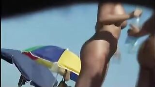 Real Beach Voyeur Nude Video of Bare Naked Female Tourists