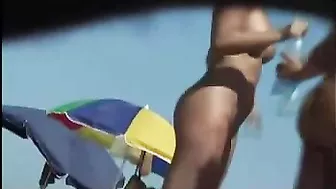 Real Beach Voyeur Nude Video of Bare Naked Female Tourists