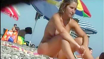 Real Beach Voyeur Nude Video of Bare Naked Female Tourists