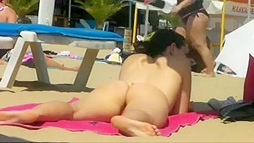 Pervy Hottie-Filming At Topless Beach: Watch 'Em Ogle!