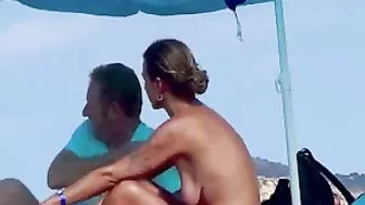 Sensual Sun-Kissed French-Beach, Igneous Topless Mature Woman, Artfully Filmed Sensual Sun-Kissed French-Beach, Igneous Topless Mature Woman, Artfully Filmed