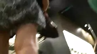 Candid Video of Legs Upskirt of Women in Public Store