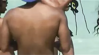 Miami Beach's Topless Babe Takes Center Stage, Sizzling And Scandalous! Miami Beach's Topless Babe Takes Center Stage, Sizzling And Scandalous!