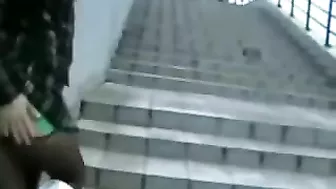 Passionate Amateur Hipster Couple Fucking Eagerly In Public Place