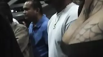 Shocking! Candid Camera Films Woman With Massive Big Boobs