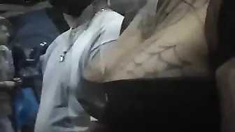 Shocking! Candid Camera Films Woman With Massive Big Boobs