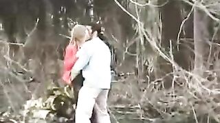 Couple Filmed by Friend Fucking in the Woods