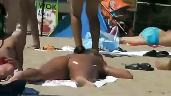 Pervy Fun On Beach With Topless Beauties, Caught On Film!