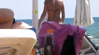 Pervy Fun On Beach With Topless Beauties, Caught On Film!