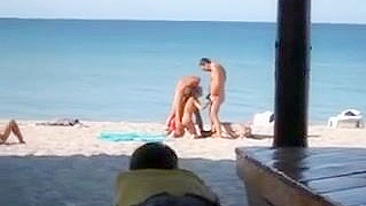 Shocking! X-Rated Couple Exposed In Public With Explicit Beach Sex!