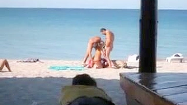 Shocking! X-Rated Couple Exposed In Public With Explicit Beach Sex!