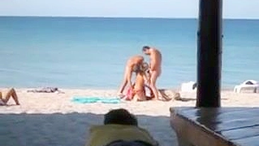 Shocking! X-Rated Couple Exposed In Public With Explicit Beach Sex!