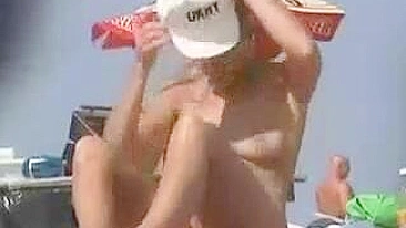 Hot Naked Pussy Video at the Beach Filmed on Voyeur Camera