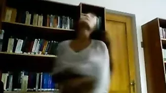 Sexy Naked Girl Goes Wild In Public Library!