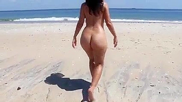Adorable Amateur Woman's Totally Nude Beach Adventure