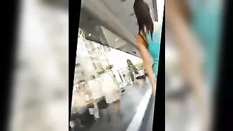 Voyeur Hot Girl in Tight Pants Shows Perfect Ass on the Street