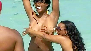 Miami Beach's Topless Woman Captured On Film