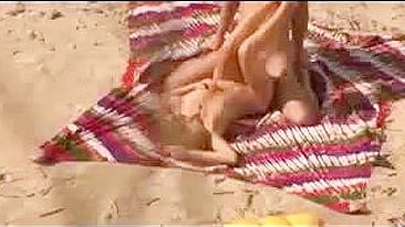 Sultry Beach Couple's Steamy Sexcaught On Kinky Voyeur Camera