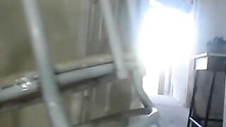 Hidden Voyeur Hot Girl Plays with Dildo on Car in Public