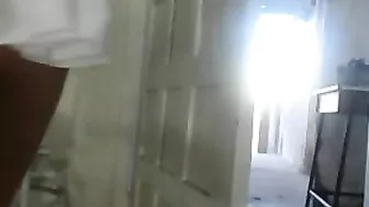 Hidden Voyeur Hot Girl Plays with Dildo on Car in Public