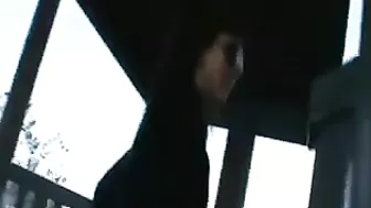 Amateur Girl Flashes Her Hairy Pussy in Broad Daylight