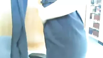 Hot Blonde Girl Doing Naked Flashing Video in Public Library