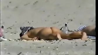 Sneaky Voyeur Peeps At Hot Topless Woman On Beach