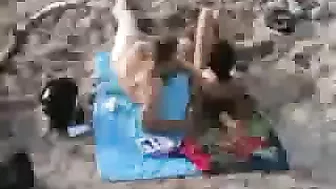 Nudebeach Voyeur Coppia Amatoriale Clip Felletti Fare Sesso D'occhio Tenute