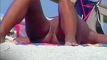 Privately Viewing Sexy Beach Vid, Feminine Pussies On Display