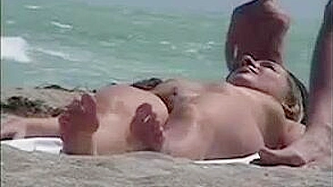Privately Viewing Sexy Beach Vid, Feminine Pussies On Display
