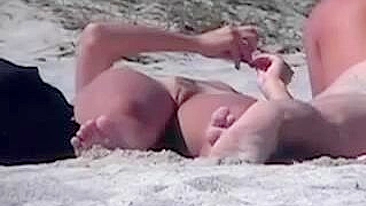 Naked Amateur Couple Filmed by Spy Camera at Beach