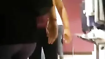 Sexy Butt Caught In Candid Voyeur Camera At The Mall, Filmed In Yoga Pants