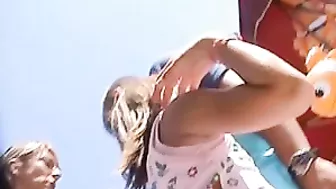 Secret Candid Camera Video Hot Girls in Underskirts Spied