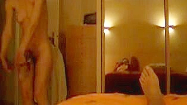 French Wife Caught on Tape Undressing