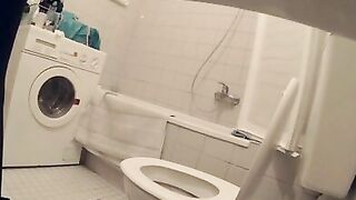 Sneaky Hidden Camera Captures Girls' Peeing Moments In Bathroom