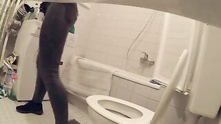 Sneaky Hidden Camera Captures Girls' Peeing Moments In Bathroom