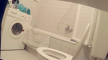 Sneaky Hidden Camera Captures Girls' Peeing Moments In Bathroom