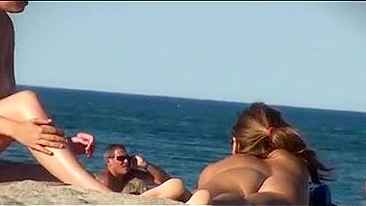 Enormous Boobs Nude Beach Sex Video!