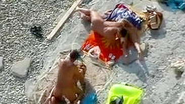 Fuck at the Beach Two Couples Filmed Voyeur