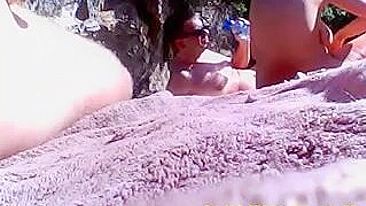 Pervy Nude Beach Voyeur Giggles With Glee