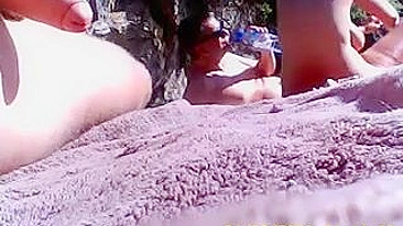 Pervy Nude Beach Voyeur Giggles With Glee