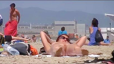 Uncovered, Sexy, Undercover Footage Of Nude Beach With Hot Buxom Girl