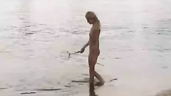 Two Hot Russian Babes Playing Naked At The Beach
