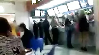 Hidden Camera Voyeur Films Sexy Woman in Tiny Panties at MC