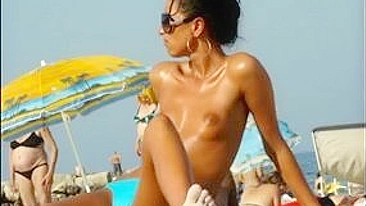 Sexy Naked Women Sunbathing On The Beach, Oh My!