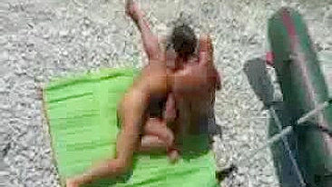 Sexy Beach Voyeur's Porn Video With A Couple Having Sex On The Beach Captured