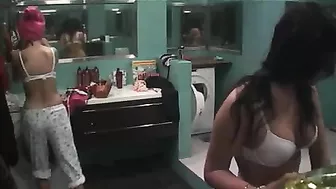 Naughty Brother Films Young, Nude Woman Taking A Shower