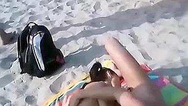 Public Amateur Handjobs At The Beach