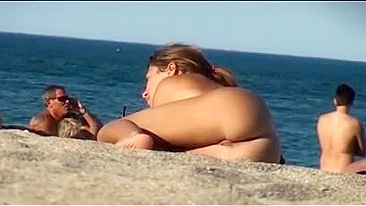 Simply Gorgeous, Enormous Titties Exposed On Nude Beach, Must-See Footage!